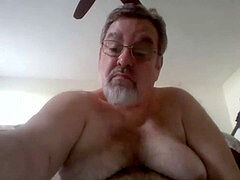 Leie, Grosser schwanz, Papi, Fett, Schwul, Handjob, Masturbation