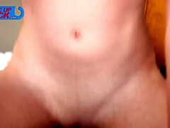 Adorable, Brunette brune, Tir de sperme, Domination, Hôtel, Orgasme, Douche, Maigrichonne