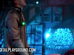 美女, デカパイ, カップル, バック, 顔射, 剃毛, オッパイの, ヴィンテージ