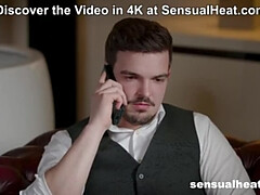 緊縛, 美人, フェラチオ, バック, 指いじり, なめる, オーガズム, 三人