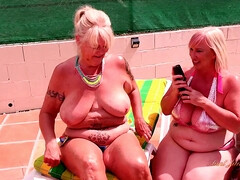 Arsch, Lesbisch, Lecken, Reif, Milf, Orgasmus, Titten, Nass
