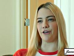 素人, 美女, ブロンド, なめる, オナニー, ポルノスター, オッパイの