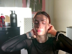 Amateur, Grosse bite, Sucer une bite, Éjaculer dans la bouche, Gorge profonde, Queue, Branlette thaïlandaise, Adolescente