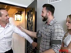 Mamada, Papá, Garganta profunda, Estilo perrito, Sexo duro, Hombre hombre mujer, Adolescente, Trio