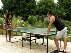 Noire, Sucer une bite, Brunette brune, Interracial, Fille latino, De plein air, Chatte, Nénés