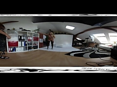 3 dimensionaal, Achter de coulissen, Blond, Vrouw, Naakt, Klein, Realiteit, Tiener