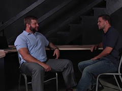 muscle son oral sex and cumshot