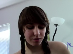 Leie, In den arsch, Braunhaarige, Behaart, Muschi, Reiten, Jungendliche (18+), Teen in den arsch