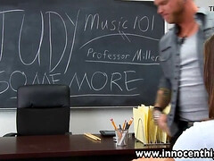 Brunette brune, Hard, Hd, Fils, Adolescente, Uniforme