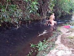 A encounter inbetween strangers at the creek finishes in sudden romp.