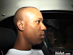 Noire, Sucer une bite, Brunette brune, Tir de sperme, Noir ébène, Faciale, Pénétrer avec le poing, Lingerie