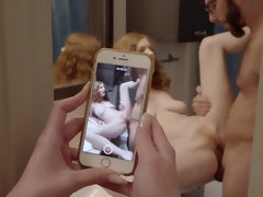 お尻, フェラチオ, バック, Hd, 自然山雀, 赤毛, ティーン, オッパイの