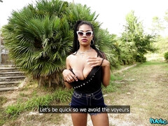 Любители, Большие сиськи, Черные, Член, Черненькие, Латиноамериканки, На природе, На публике