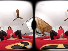 Perverted cosplay vixen emotional adult clip