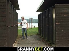 デカパイ, ブロンド, フェラチオ, エロ熟女, イマラチオ, 現実, 叫ぶ, 義母