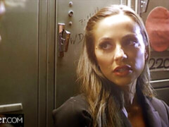 お尻, フェラチオ, ハードコア, キス, なめる, 下着, ストッキング, トイレ