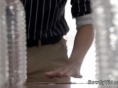 アナル, アジア人, フェラチオ, ゲイ, 手コキする, 筋肉, フェラする, タトゥー