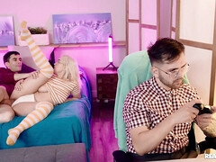 18, デカチン, フェラチオ, チン, ゲーム, ハードコア, オマンコ, ティーン