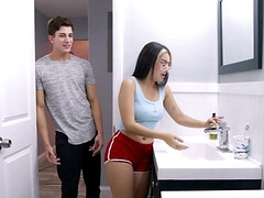 18, フェラチオ, 茶髪の, バック, 手コキする, Hd, ティーン, オッパイの