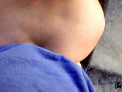 素人, お尻, デカパイ, 茶髪の, 車, 足コキ, お金, スパンキング