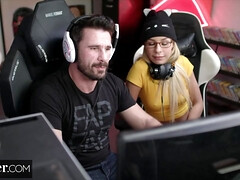 Blonde, Sucer une bite, Queue, Doigter, Fille latino, Léchez, Actrice du porno, Nénés