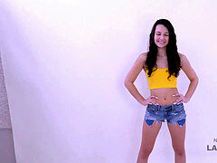 Enthousiasteling, Amerikaans, Pijpbeurt, Sperma in mond, Handbeurt, Klein, Tiener