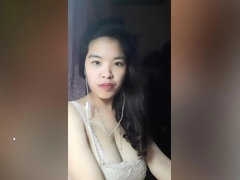 Asiático, Chica, Morena, Hembra, Penetracion con dedos, Solo, Tetas, Mojado