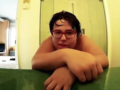 Leie, Asiatisch, Blasen, Spermaladung, Schwarz, Handjob, Selbstgemacht, Lingerie