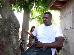 Negro, Mamada, Morena, Estilo perrito, Hd, Tetas naturales, Al aire libre, Montar