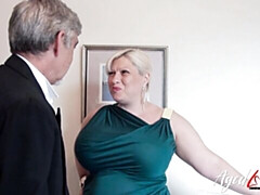 Old action with provocative Gina George from AgedLove