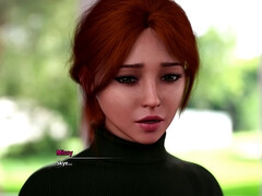 3d, デカ尻, デカパイ, 茶髪の, ズームショット, チン, 淫乱熟女, 赤毛
