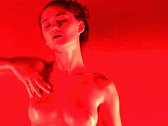 18, 茶髪の, エロティック, 女, なめる, オナニー, ロシア人, ティーン