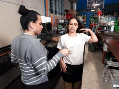 Sandy Love and Lola Aiko have fun in the bar