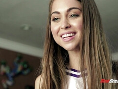 フェラチオ, チアリーダー, イく瞬間, 娘, チン, オマンコ, ティーン, オッパイの