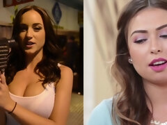 Grosse bite, Gros seins, Sucer une bite, Brunette brune, Tromperie, Cocu, Interracial, De plein air