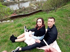 Большие сиськи, Чешки, Секс без цензуры, Натуральные, Натуральные сиськи, Оргазм, Рыжие, Чулки