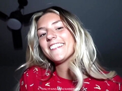 Enthousiasteling, Blond, Pijpbeurt, Universiteit, Schattig, Lul, Gezichtspunt, Tiener