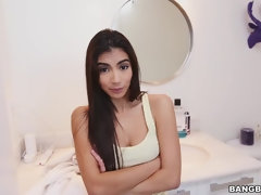 Brunette brune, Faciale, Branlette thaïlandaise, Hard, Hd, Fille latino, Monstre, Petite femme