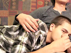 super hot Sperm Eating Boys with yam-sized stream