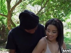 Noire, Éjaculer dans la bouche, Queue, En levrette, Noir ébène, Hard, Petite femme, Avaler