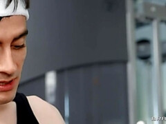 フェラチオ, 茶髪の, イマラチオ, チン, 顔射, 指いじり, 毛深い, 自然山雀