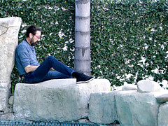 フェラチオ, バック, ヒール, 異人種間, アウトドア, プール, スカート, 三人