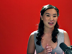 18 jaar, Aziatisch, Klietelaar, Harig, Alleen, Tiener, Tieten likken, Vibrator