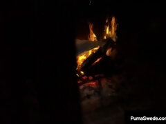 デカパイ, ブロンド, 口内発射, なめる, 淫乱熟女, フェラする, スウェーデン人, 三人