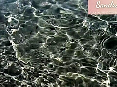 Kont, Strand, Bruinharig, Jonge meid, Latijnse vrouw, Gezichtspunt, Mager, Spaans