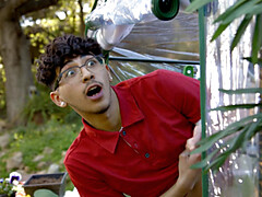 Grosser arsch, Schwarz, Blasen, Kleid, Brille, Indisch, Im freien, Tätowierung