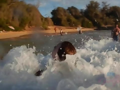 素人, ビーチ, アウトドア, 小柄, ハメ撮り, 公共, オマンコ, オッパイの