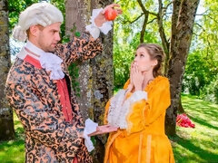 ブロンド, フェラチオ, ドレス, 指いじり, 毛深い, なめる, アウトドア, オマンコ