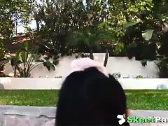 フェラチオ, ラティーナ, 怪物, 小柄, 馬乗り, ラフ, 剃毛, ティーン