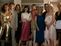 美女, フランス人, グループ, オージー, 小柄, ティーン, ヴィンテージ